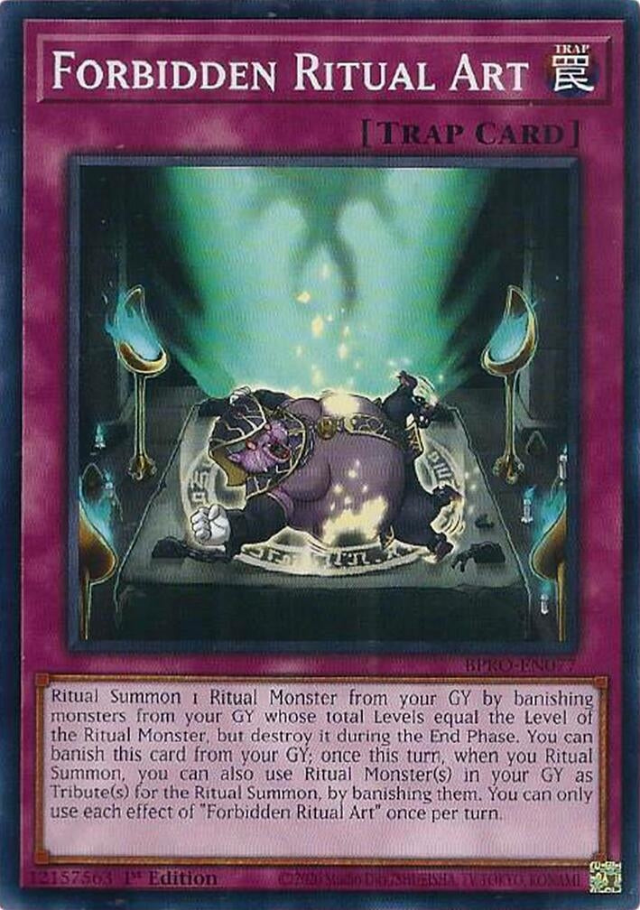Forbidden Ritual Art (BPRO-EN077)  Common