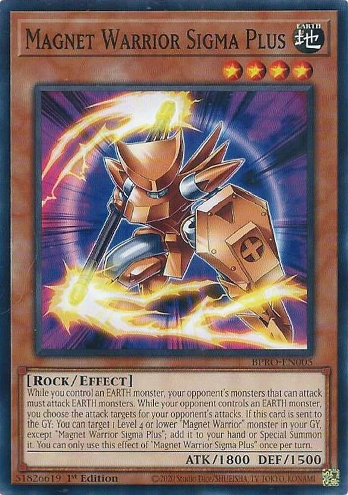 Magnet Warrior Sigma Plus (BPRO-EN005)  Common