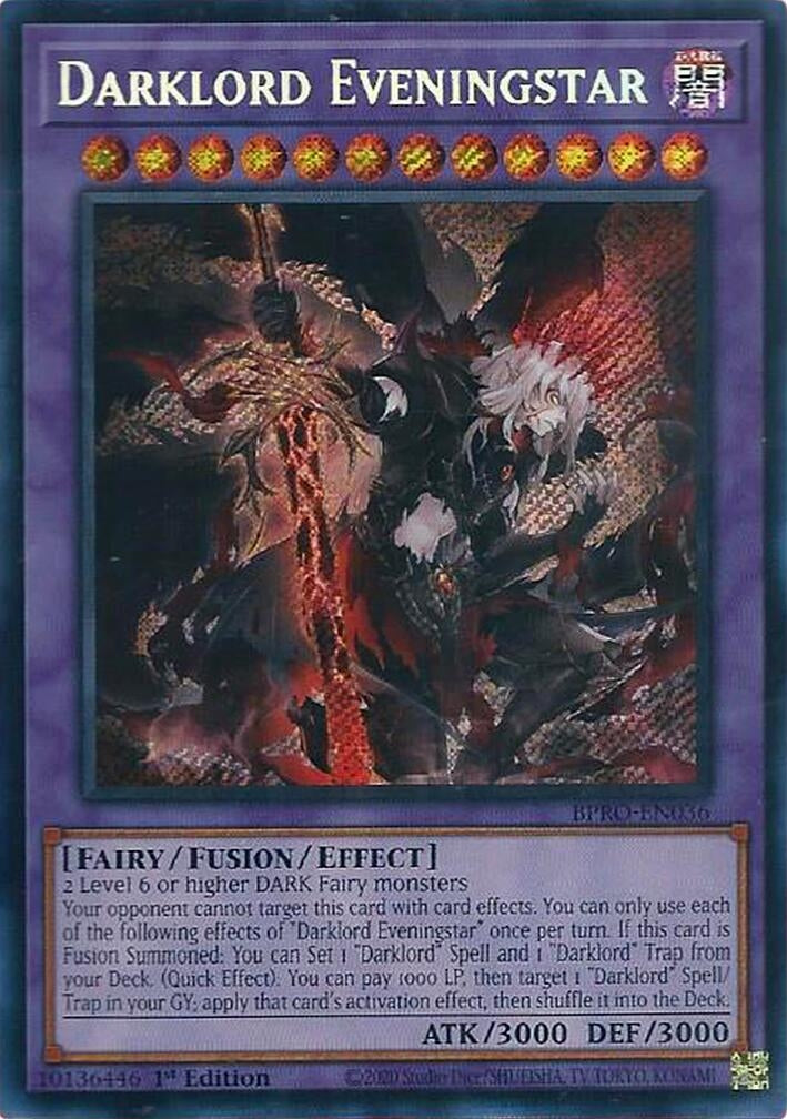 Darklord Eveningstar (BPRO-EN036)  Secret Rare
