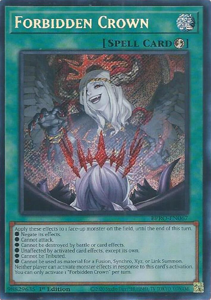 Forbidden Crown (BPRO-EN067)  Secret Rare