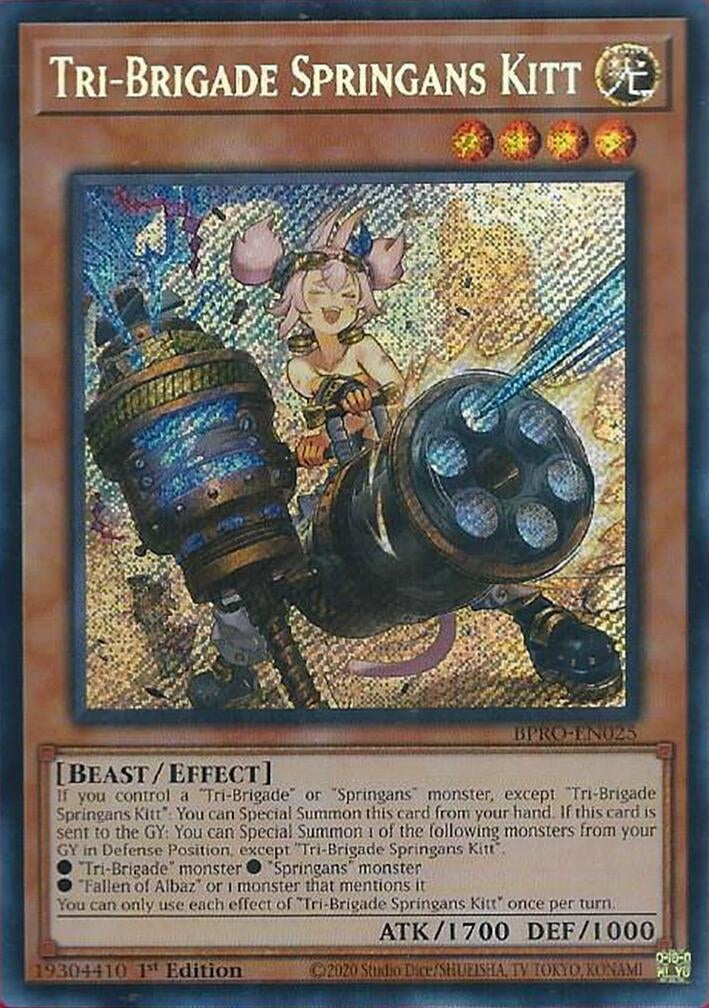 Tri-Brigade Springans Kitt (BPRO-EN025)  Secret Rare
