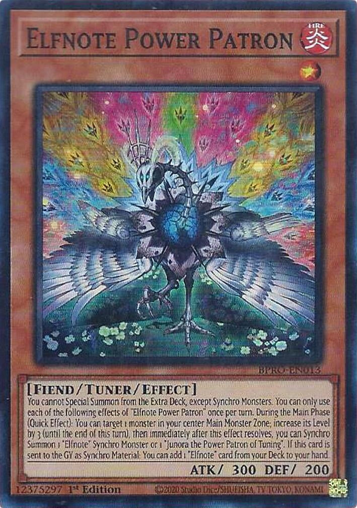 Elfnote Power Patron (BPRO-EN013)  Super Rare
