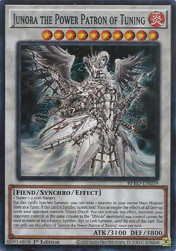 Junora the Power Patron of Tuning (BPRO-EN039)  Super Rare