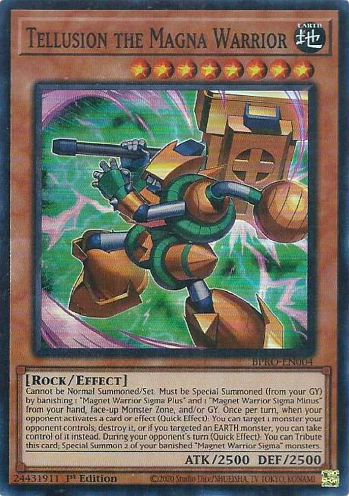 Tellusion the Magna Warrior (BPRO-EN004)  Super Rare