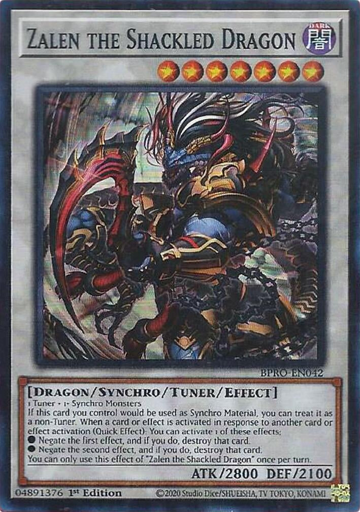 Zalen the Shackled Dragon (BPRO-EN042)  Super Rare