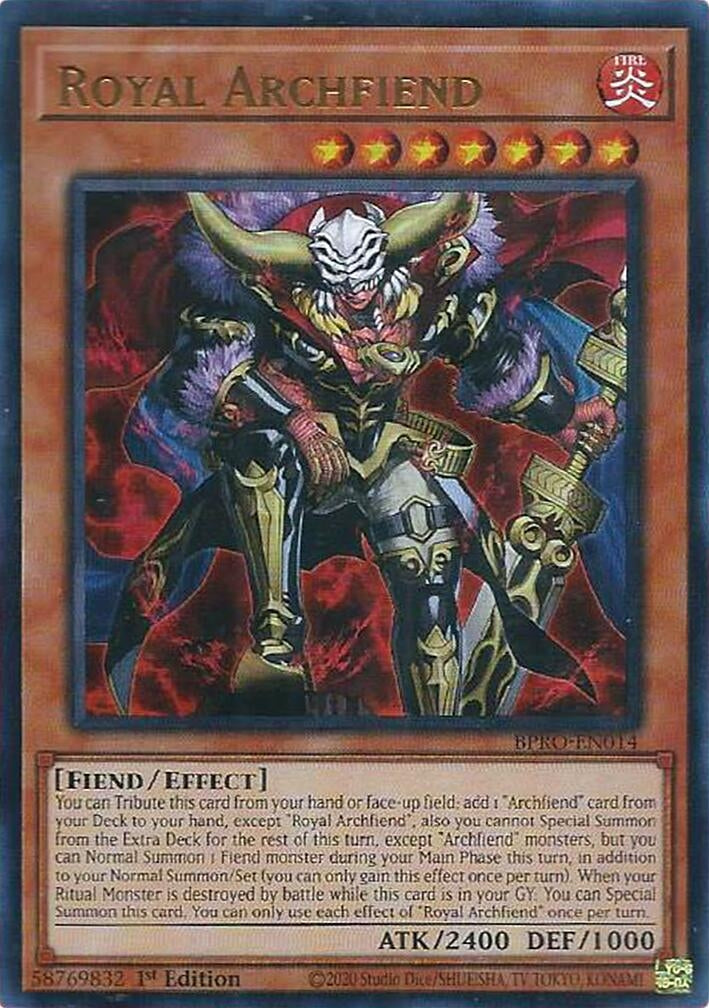 Royal Archfiend (BPRO-EN014)  Ultra Rare