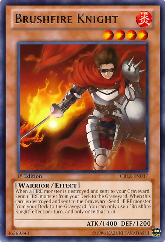 Brushfire Knight (CBLZ-EN037) Rare