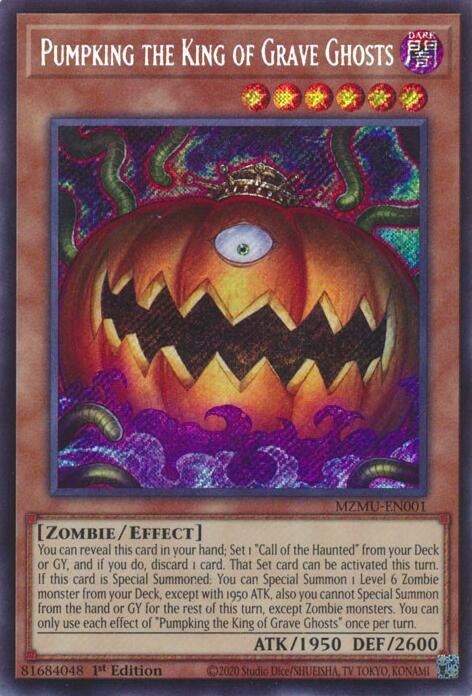 Pumpking the King of Grave Ghosts (MZMU-EN001)  Secret Rare