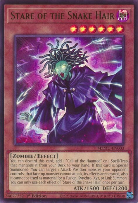 Stare of the Snake Hair (MZMU-EN003)  Ultra Rare