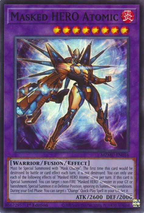 Masked HERO Atomic (MZMU-EN016)  Super Rare
