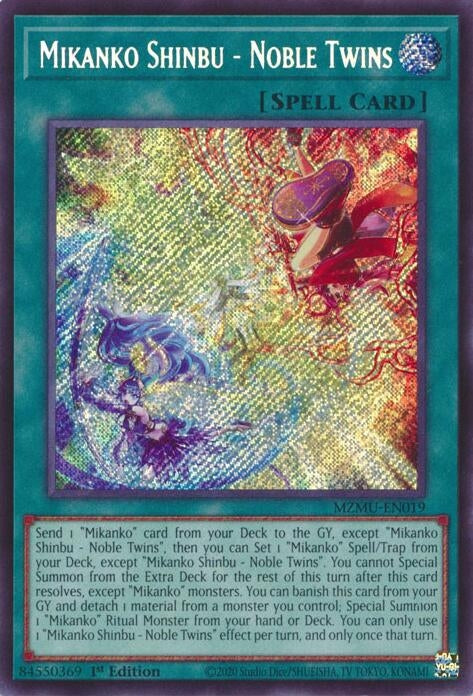 Mikanko Shinbu - Noble Twins (MZMU-EN019)  Secret Rare