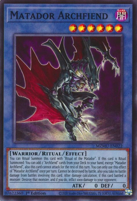Matador Archfiend (MZMU-EN022)  Super Rare