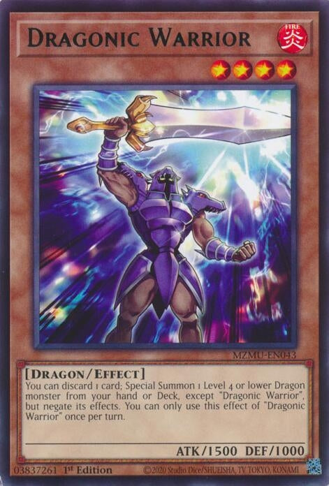 Dragonic Warrior (MZMU-EN043)  Rare