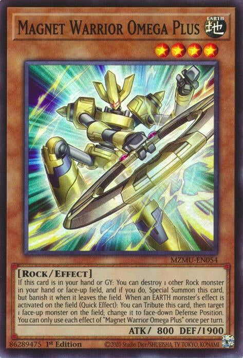 Magnet Warrior Omega Plus (MZMU-EN054)  Super Rare