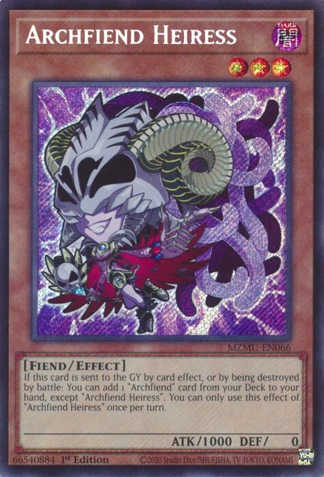 Archfiend Heiress (MZMU-EN066)  Secret Rare