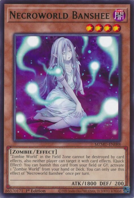 Necroworld Banshee (MZMU-EN088)  Rare