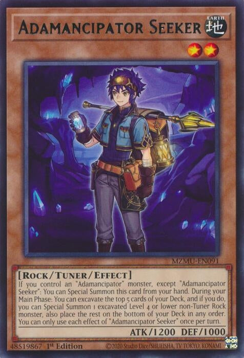 Adamancipator Seeker (MZMU-EN091)  Rare