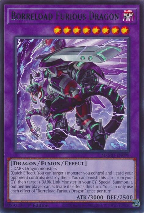 Borreload Furious Dragon (MZMU-EN099)  Rare