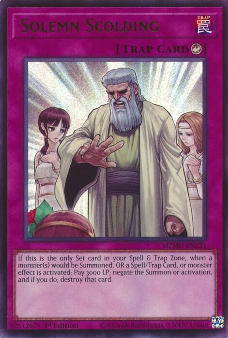 Solemn Scolding (MZMU-EN121)  Ultra Rare
