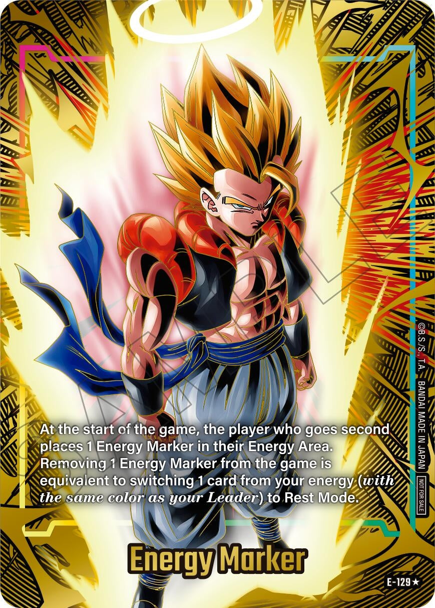 (E-129) Energy Marker - Gogeta (Gold)