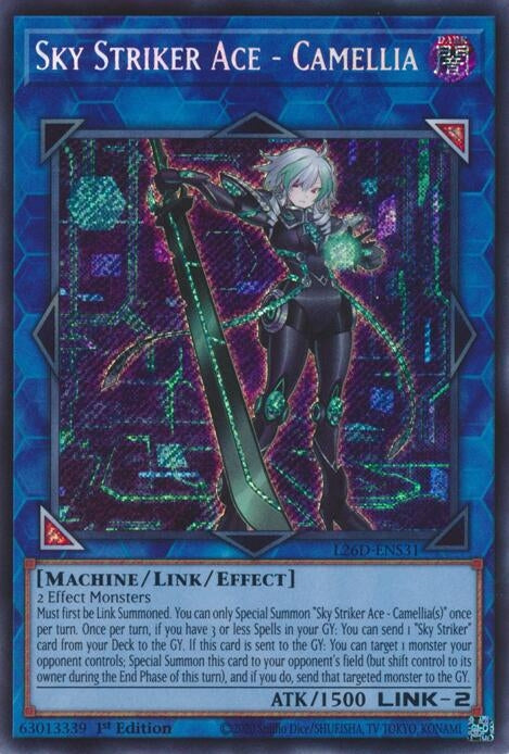 Sky Striker Ace - Camellia  (L26D-ENS31)  Secret Rare