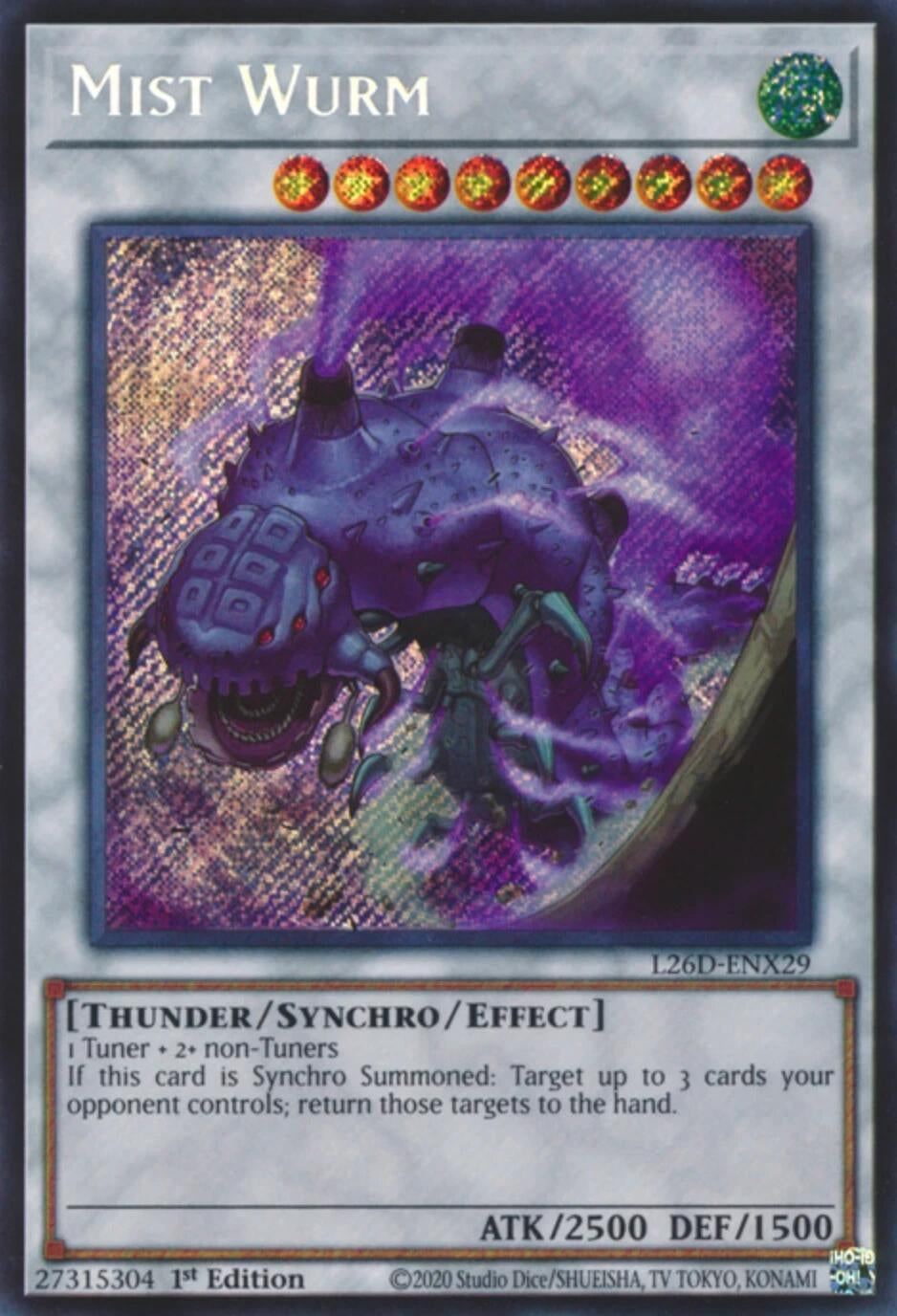 Mist Wurm  (L26D-ENX29)  Secret Rare