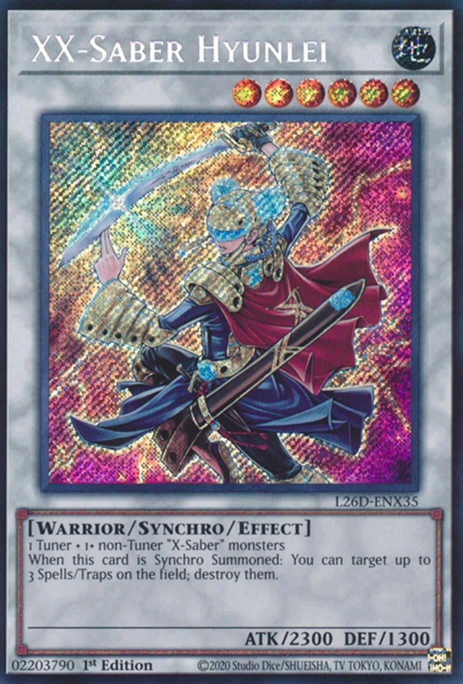 XX-Saber Hyunlei  (L26D-ENX35)  Secret Rare