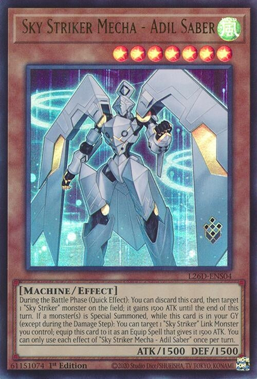 Sky Striker Mecha - Adil Saber (L26D-ENS04)  Ultra Rare