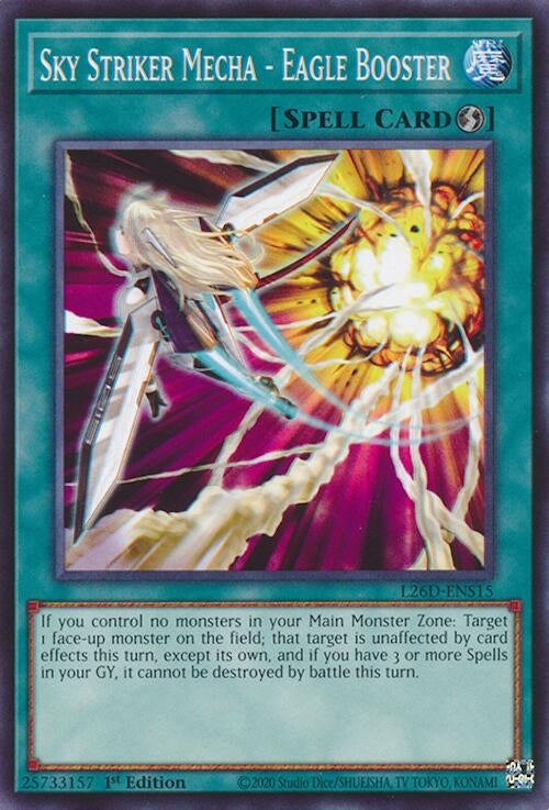 Sky Striker Mecha - Eagle Booster (L26D-ENS15)  Common