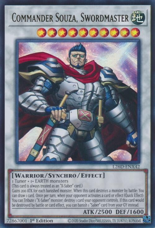 Commander Souza, Swordmaster (L26D-ENX42)  Ultra Rare