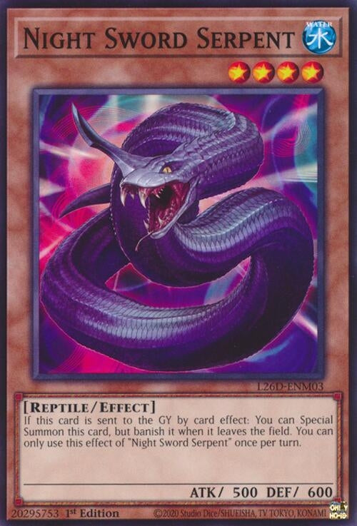 Night Sword Serpent (L26D-ENM03)  Common
