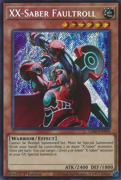 XX-Saber Faultroll  (L26D-ENX04)  Secret Rare