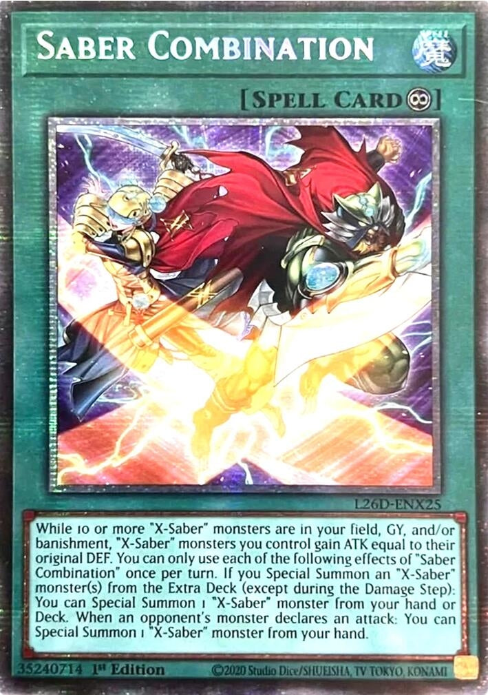 Saber Combination  (L26D-ENX25)  Starlight Rare