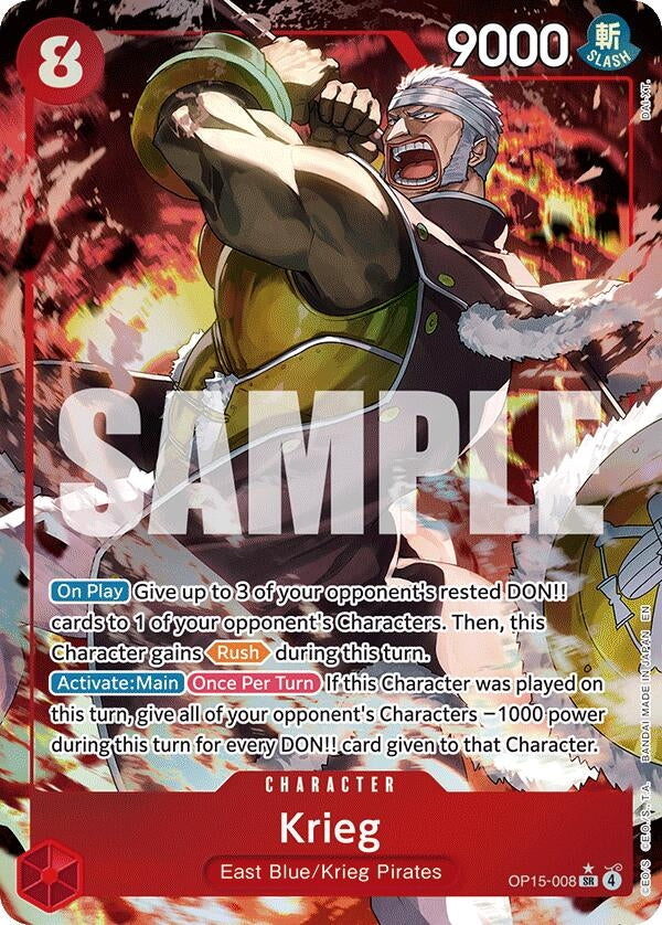 Krieg (OP15-008) (Alternate Art) (Adventure on Kami's Island)