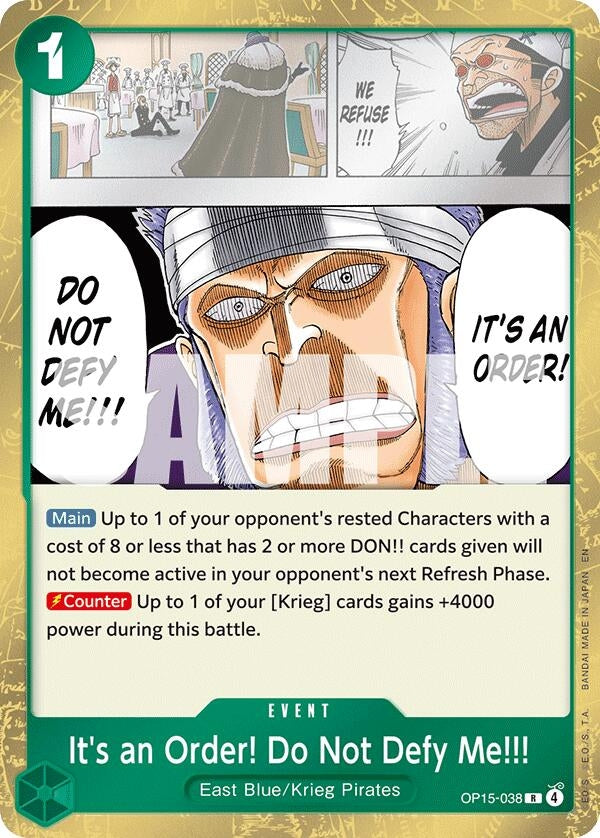 It's an Order! Do Not Defy Me!!! (Adventure on Kami's Island)