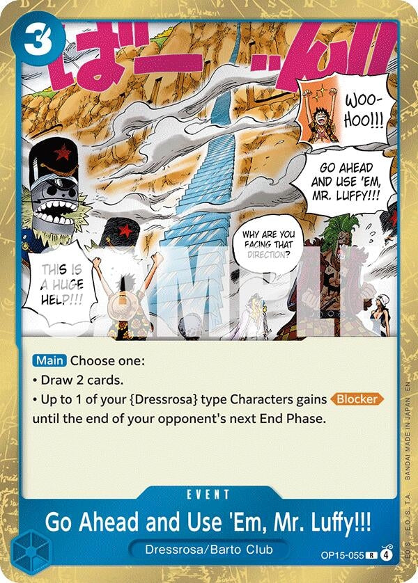 Go Ahead and Use 'Em, Mr. Luffy!!! (Adventure on Kami's Island)