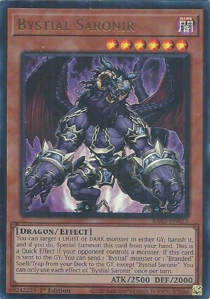 Bystial Saronir (RA05-EN023) Ultra Rare