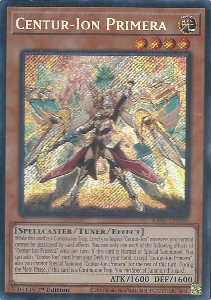 Centur-Ion Primera (RA05-EN030) Secret Rare