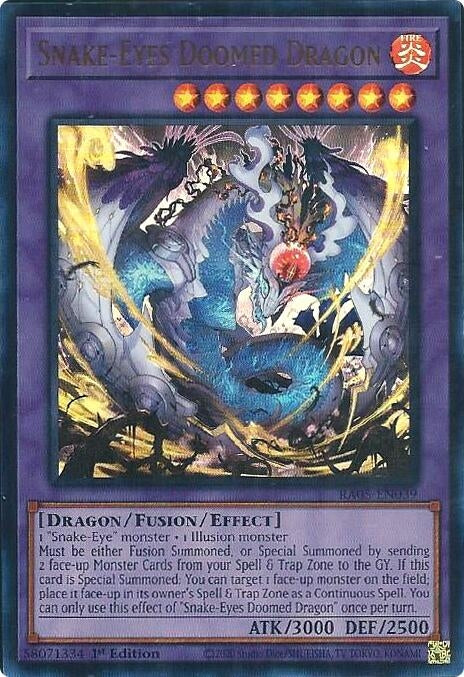 Snake-Eyes Doomed Dragon (RA05-EN039) Ultra Rare
