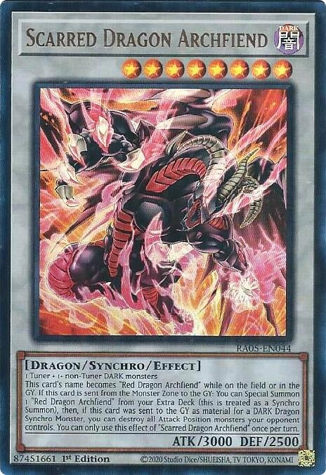 Scarred Dragon Archfiend (RA05-EN044) Ultra Rare