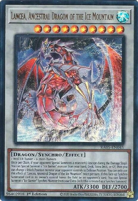 Lancea, Ancestral Dragon of the Ice Mountain (RA05-EN045) Ultra Rare