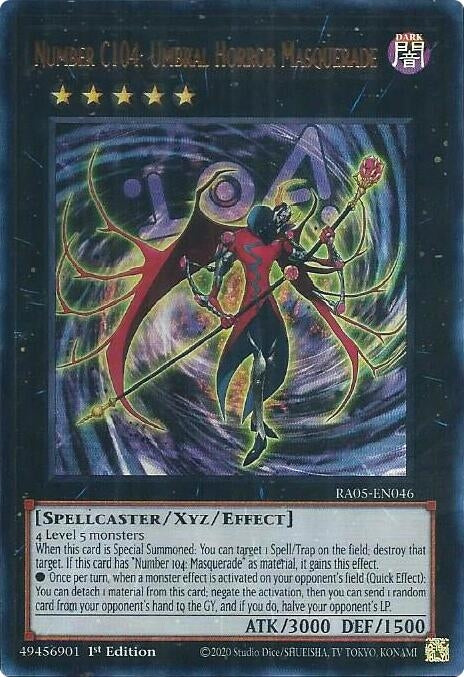 Number C104: Umbral Horror Masquerade (RA05-EN046) Ultra Rare