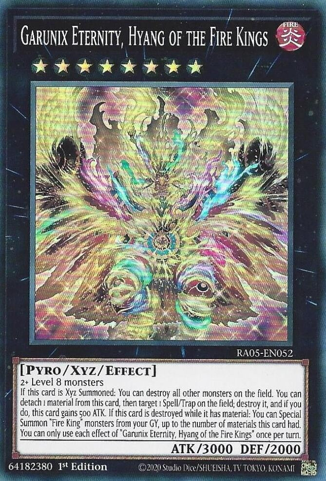 Garunix Eternity, Hyang of the Fire Kings (RA05-EN052) Super Rare