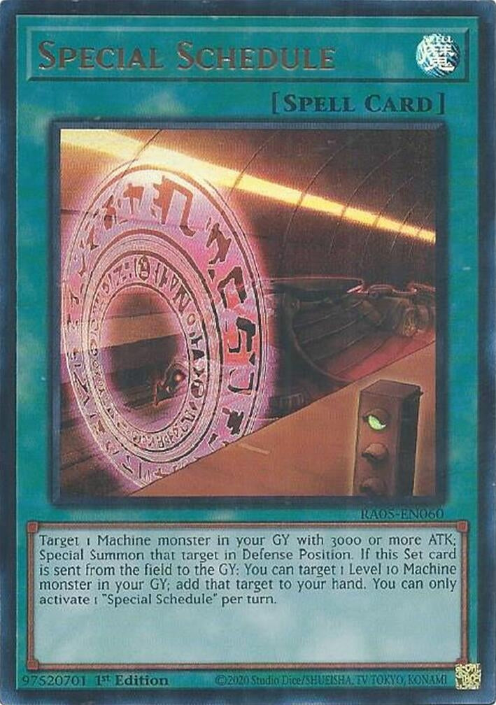 Special Schedule (RA05-EN060) Ultra Rare