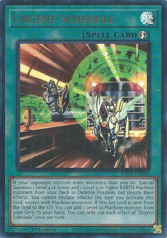 Urgent Schedule (RA05-EN064) Ultra Rare