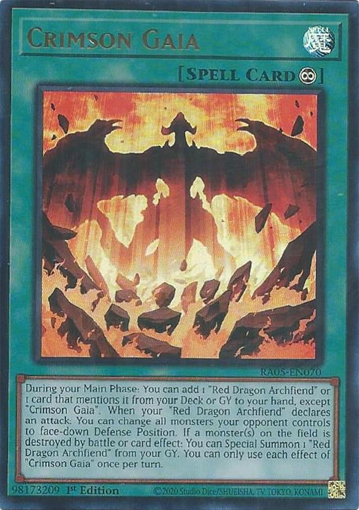 Crimson Gaia (RA05-EN070) Ultra Rare