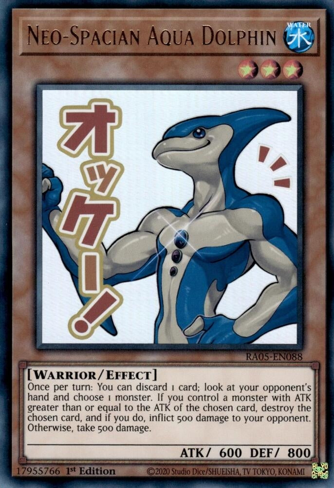 Neo-Spacian Aqua Dolphin (RA05-EN088) Ultra Rare