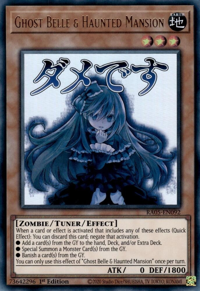 Ghost Belle & Haunted Mansion (RA05-EN092) Ultra Rare