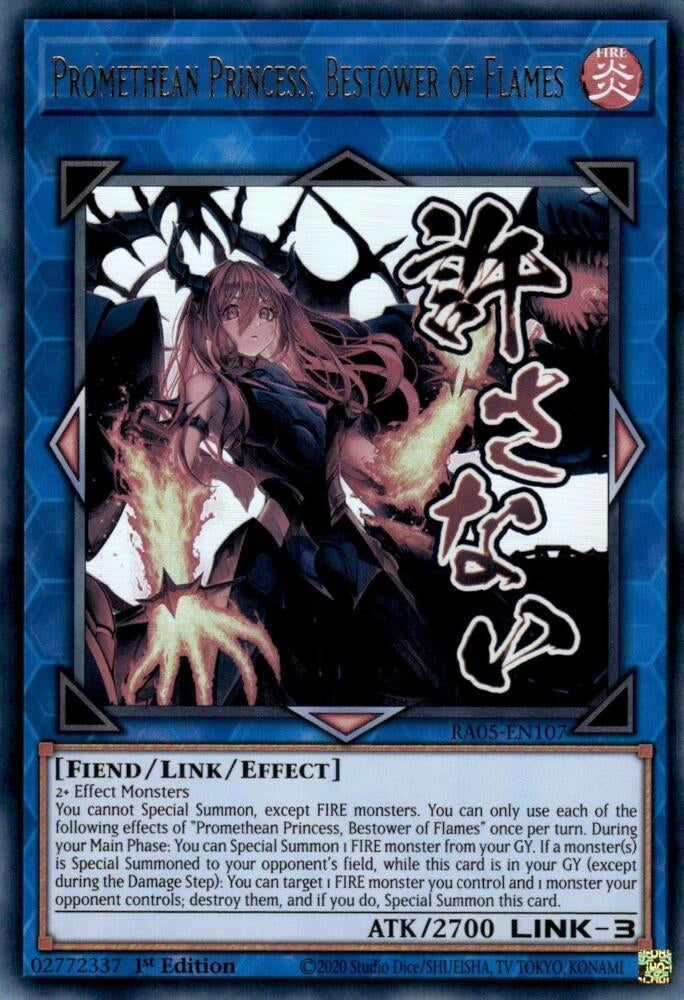 Promethean Princess, Bestower of Flames (RA05-EN107) Ultra Rare