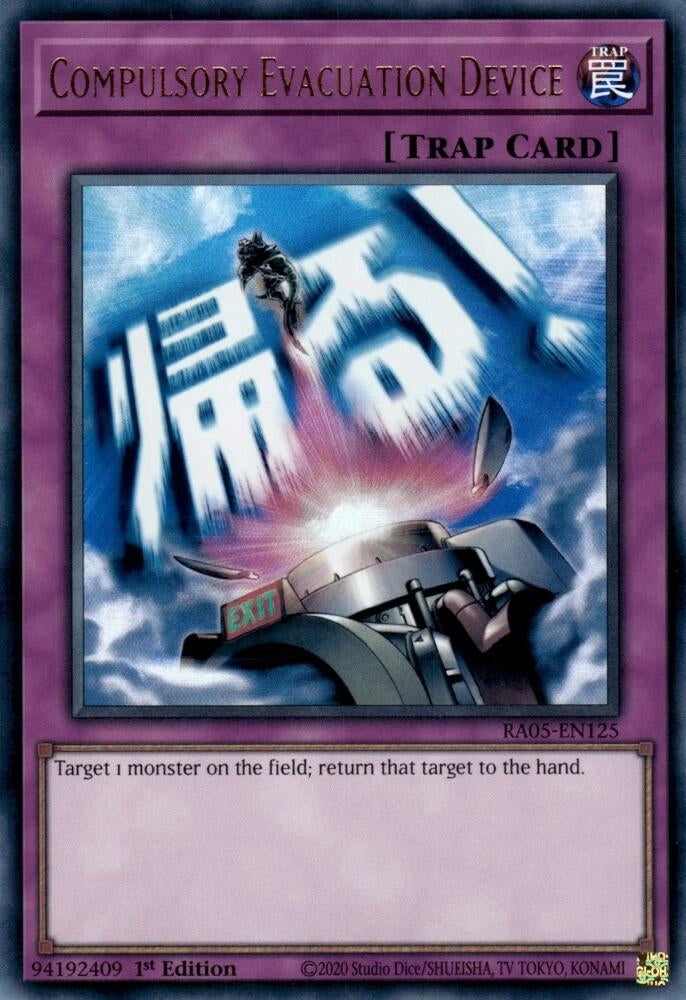Compulsory Evacuation Device (RA05-EN125) Ultra Rare